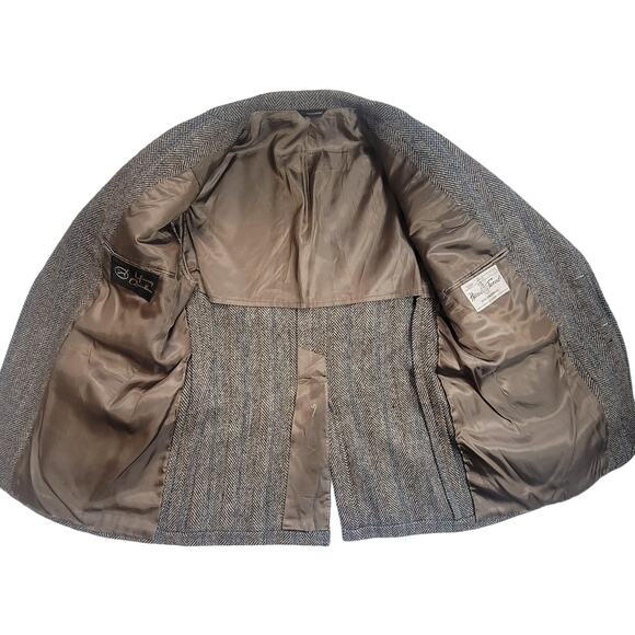 Harris Tweed Young Quinlan Vintage Hand Woven 100% Virgin Scottish Wool Jacket - Picture 3 of 16